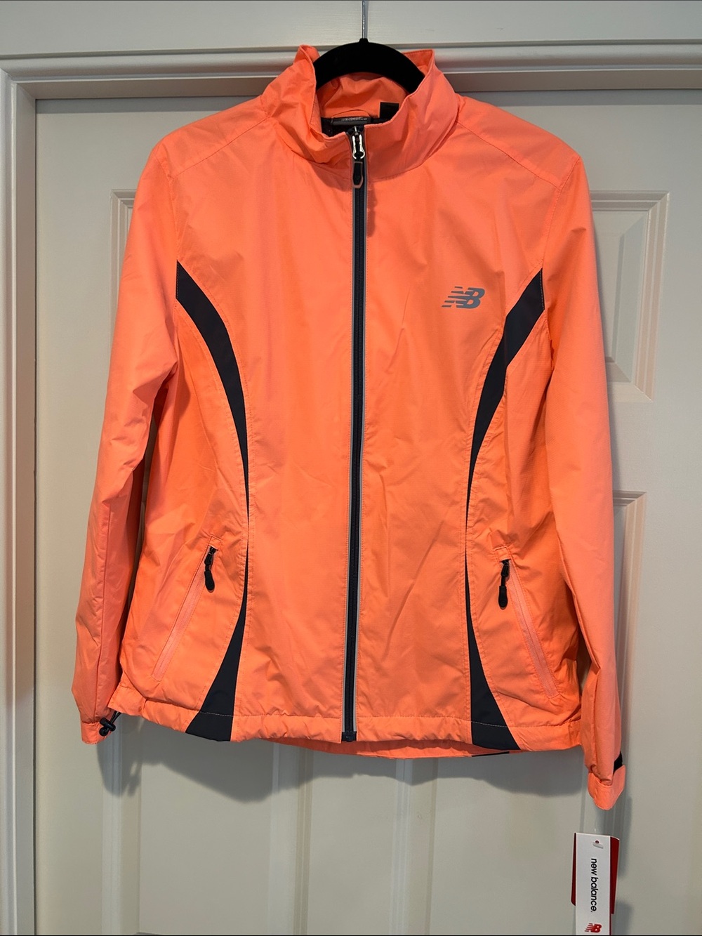 New Balance Women’s Coral and Black Zip-Front Utility Jacket